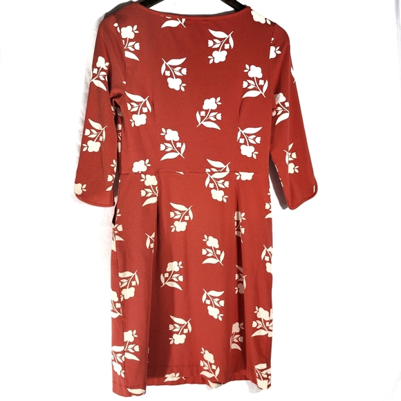 Boden Jessie Jersey Floral Knit Dress 8P - Picture 3 of 7